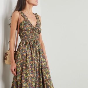 EUC Dôen Emmaretta Dress in Green Valley Floral - size S
